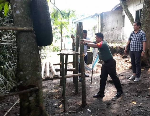 Lokasi pos penjagaan yang nyaris mirip di kawasan barak Narkoba Payageli (foto/ist)