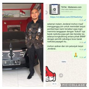 Ditanya Mengenai adanya Dugaan “Lobi” Bandar Narkoba Syafi’i Dengan “Orang Dalam”  Kepala BNNP Sumut “Angkat Jempol”