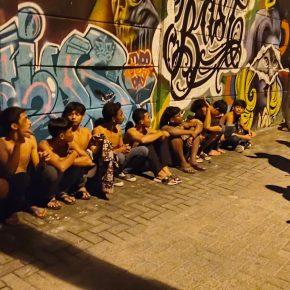 Patroli Gabungan Polres Pelabuhan Belawan Tangkap 12 Anggota Genk Motor di Pasar V Bantenan