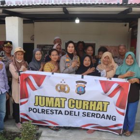 Dengarkan Langsung Keluhan Masyarakat, Polresta Deli Serdang Rutin Gelar Kegiatan Jumat Curhat