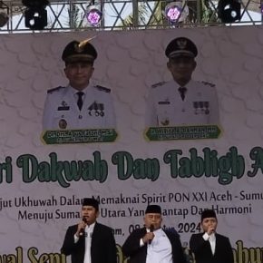 Polresta Deli Serdang Hadiri Safari Dakwah Dan Tabligh Akbar, Merajut Ukhuwah Spirit PON 2024