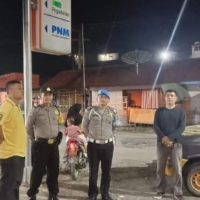 Patroli Blue Light Polsek Marbau Untuk Antisipasi Gangguan Kamtibmas