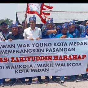 Relawan Wak Young Dan HNSI Kota Dukung Paslon Rico Waas – Zakiyuddin Dan Bobby Nasution -Surya