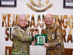 Perkuat Sinergi Kelembagaan, DJKN Suamtera Utara I & II Tatap Muka Dengan Kajati Sumut